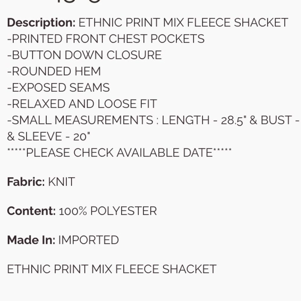 Easel Rust Jacket With Geometric Pattern - image 4